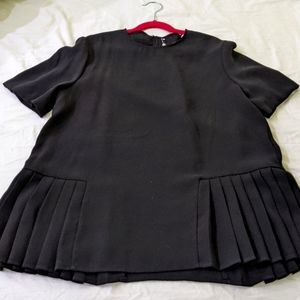ZARA Size S black crepe top